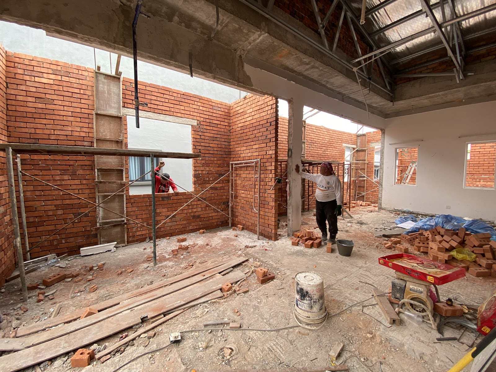 Brickwork on site